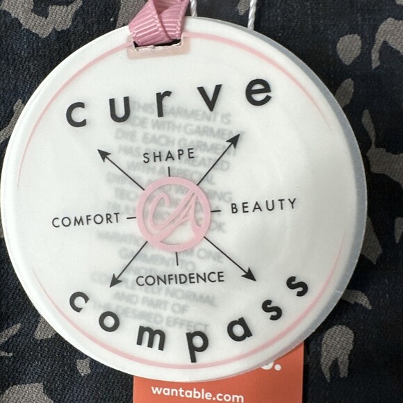 Curve Appeal Womens Jeans Midrise Skinny Abstract Leopard Print Size 20W NWT $68 - Picture 7 of 15